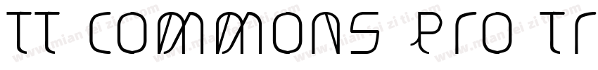 TT Commons Pro Trl Bd字体转换